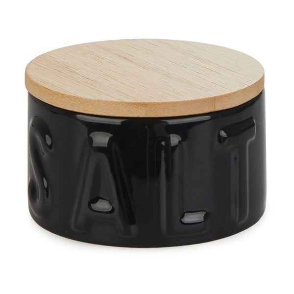 Recipient pentru sare cu capac Balvi, negru-image-2
