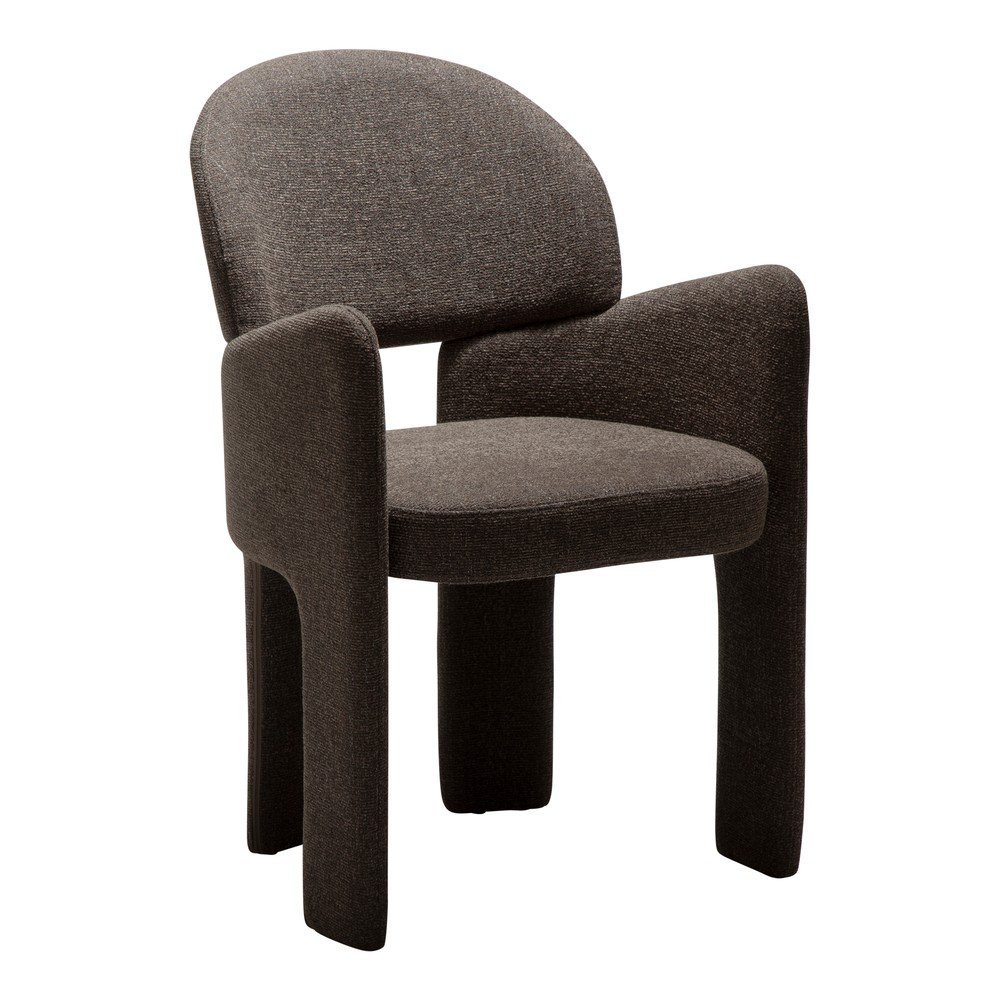 Scaun de living maro cu cotiere Aole – DAN-FORM Denmark