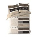 Lenjerie de pat maro din bumbac pentru pat dublu 200x200 cm So Natural – douceur d'intérieur