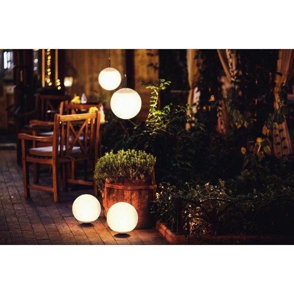 Corp de iluminat solar pentru exterior LED cu telecomandă/cu intensitate reglabilă ø 20 cm Twin – Fischer & Honsel-image-1