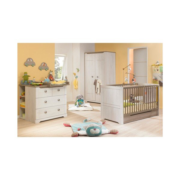 Pătuț pentru copii Galipette Louise, 70 x 140 cm, decor cireș deschis-image-1