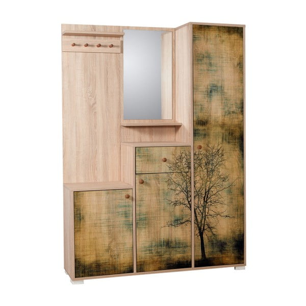 Dulap cu oglindă Kardelen Tree, înălțime 188 cm