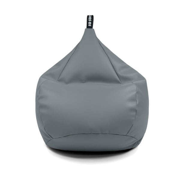 Fotoliu bean bag portocaliu cu tapițerie din imitație de piele Drop XL – So Soft?-image-1