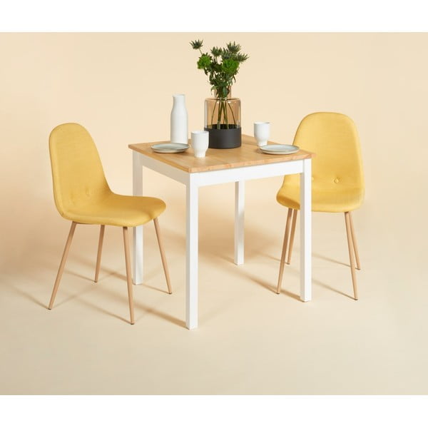 Set 2 scaune dining Bonami Essentials Lissy, galben-image-1