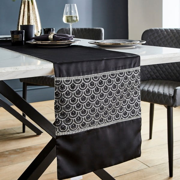 Napron de masă din microsatin 32x220 cm Deco Sequin – Catherine Lansfield