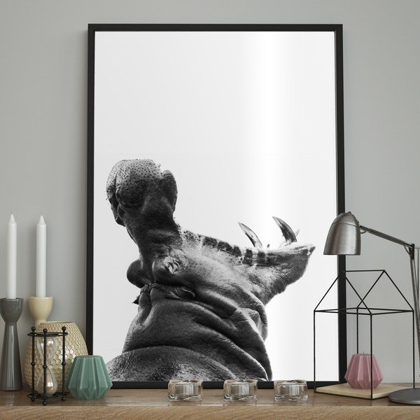 Poster DecoKing Hippopotamus, 100 x 70 cm-image-1