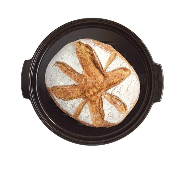 Formă rotundă din ceramică de copt pâine Emile Henry, ⌀ 29,5 cm, negru-image-2