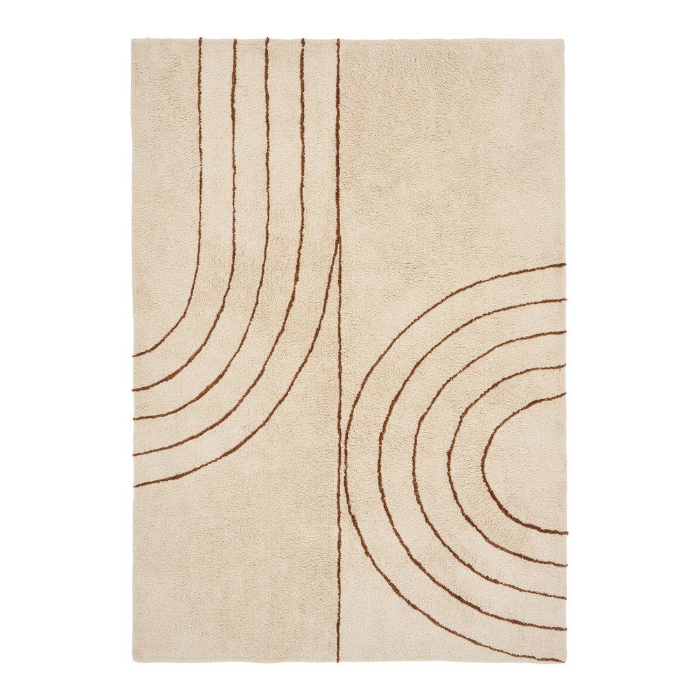 Covor bej din amestec de bumbac 200x300 cm Tampa – House Nordic