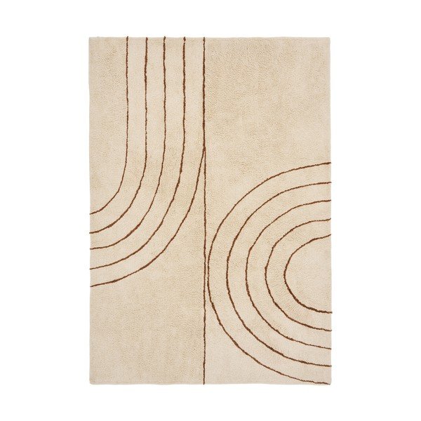 Covor bej din amestec de bumbac 200x300 cm Tampa – House Nordic