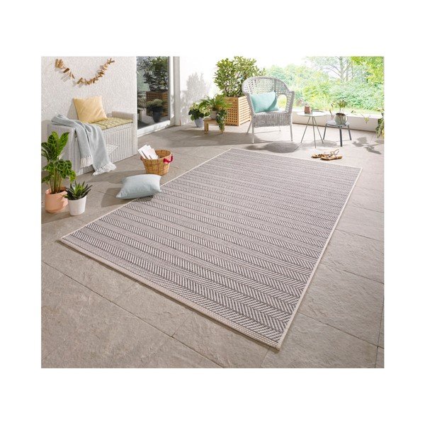 Covor adecvat pentru exterior NORTHRUGS Runna, 140 x 200 cm, gri - bej-image-4