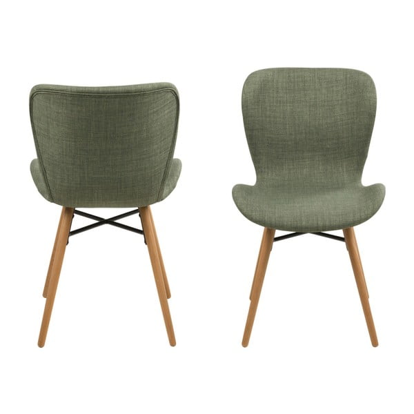 Set 2 scaune Actona Batilda, verde-image-2