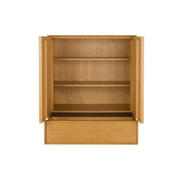 Dulap în culoare naturală din lemn de frasin 100x120x45 cm Raster – Zuiver-image-2