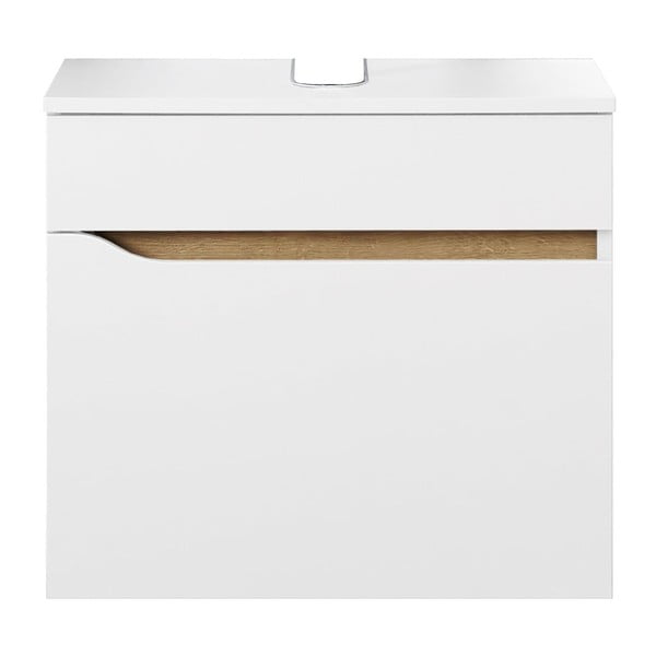 Dulap fără chiuvetă alb scund/suspendat 60x53 cm Set 857 – Pelipal