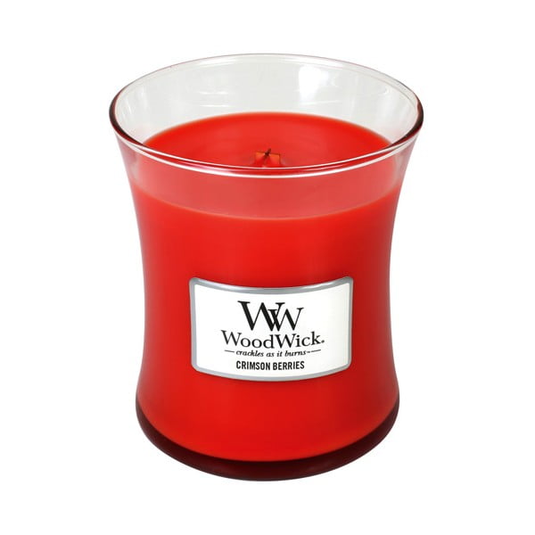Lumânare parfumată WoodWick Fructe de pădure roșii, 275 g, 60 ore