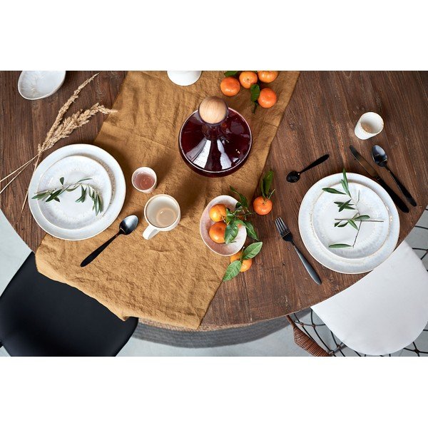 Napron / șervet din in pentru masă Blomus, 45 x 140 cm, galben nisipiu-image-4