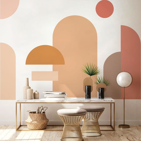 Autocolant pentru perete 90x185 cm Abstract Sunset – Ambiance-image-3