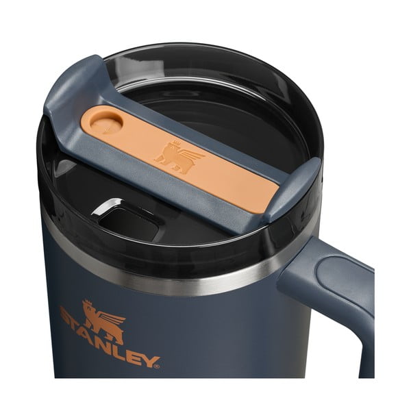 Termos albastru închis cu pai din oțel inoxidabil 1,18 l Quencher H2.0 FlowState Tumbler Twilight – Stanley-image-3