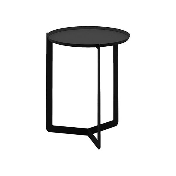 Măsuță auxiliară MEME Design Round, Ø 40 cm, negru
