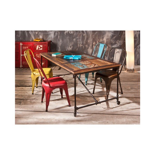 Masă din lemn de mango reciclat Interlink Coffee-image-2