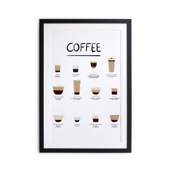 Poster v rámu 30x40 cm Coffee - Really Nice Things