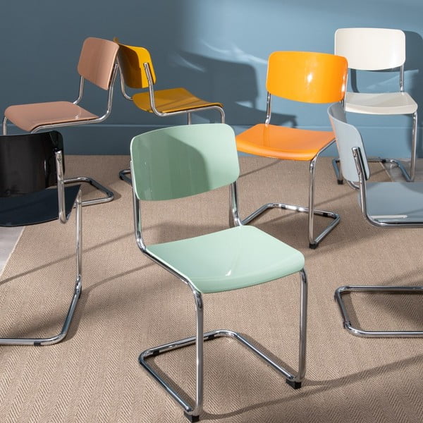 Scaune de dining gri 4 buc. Chrome – Ixia-image-1