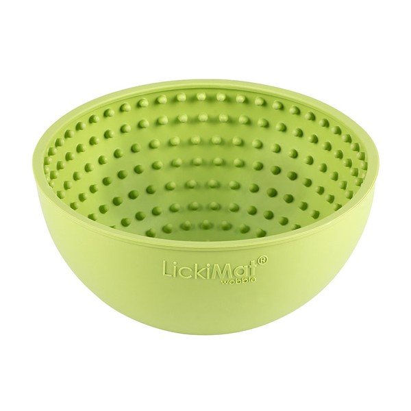 Bol pentru lins Wobble Light Green – LickiMat-image-1