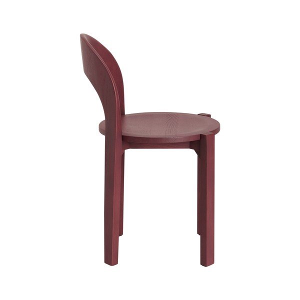 Scaune de dining burgundy 2 buc. din lemn de stejar Vectrina – Ellos Home-image-3