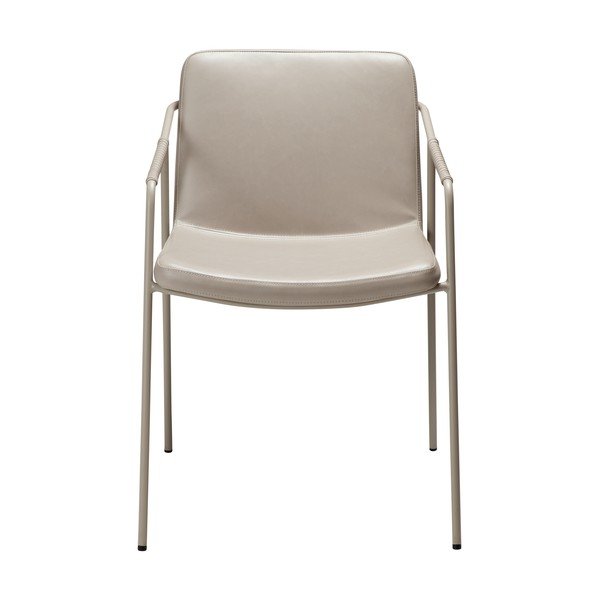 Scaun de dining bej cu cotiere Boto – DAN-FORM Denmark-image-1
