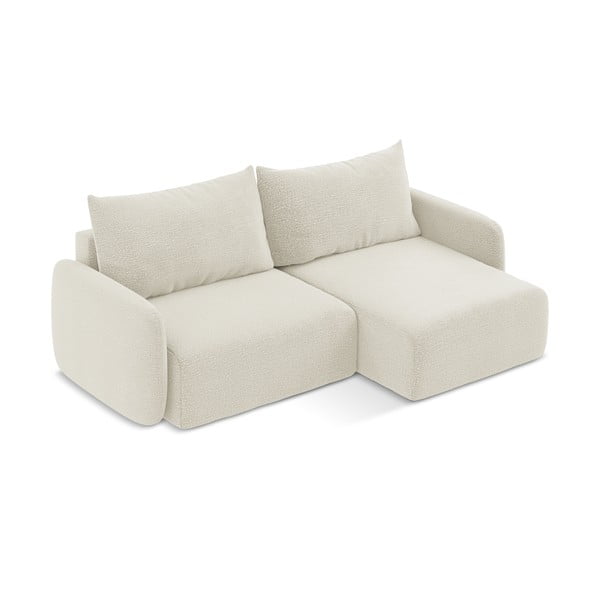 Colțar crem extensibil/cu spațiu de depozitare (cu colț pe partea dreaptă) Kalena – Makamii-image-3