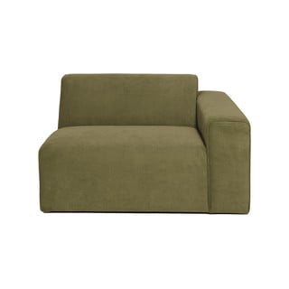 Modul pentru canapea verde   din catifea reiată  (partea dreaptă) Sting - Scandic
