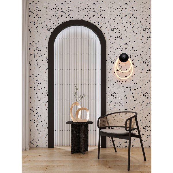 Aplică de perete albă/negru-mat LED din oțel Ilane – Nova Luce-image-1
