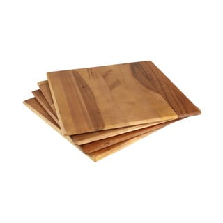 Set 4 suporturi din lemn de salcâm pentru farfurii T&G Woodware Tuscany