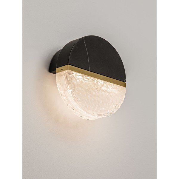 Aplică de perete neagră LED cu intensitate reglabilă din metal Dorin – Nova Luce-image-1