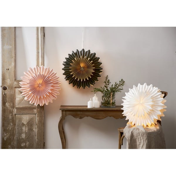 Decorațiune luminoasă de Crăciun roz ø 50 cm Crystal - Star Trading-image-1