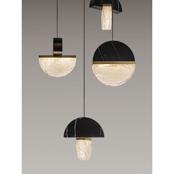 Lustră neagră LED cu intensitate reglabilă din metal ø 46 cm Dorin – Nova Luce-image-2