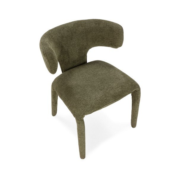 Scaun de living verde tapițat Maca – MOME-image-2