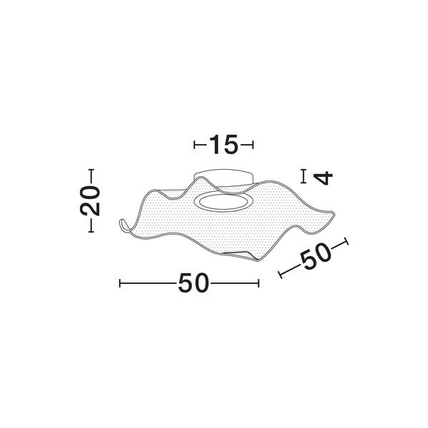 Plafonieră aurie LED din aluminiu cu abajur din sticlă acrilică 50x50 cm Siderno – Nova Luce-image-4