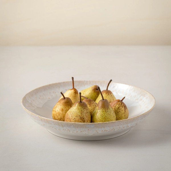 Bol alb din gresie ø 34 cm Taormina – Casafina-image-1