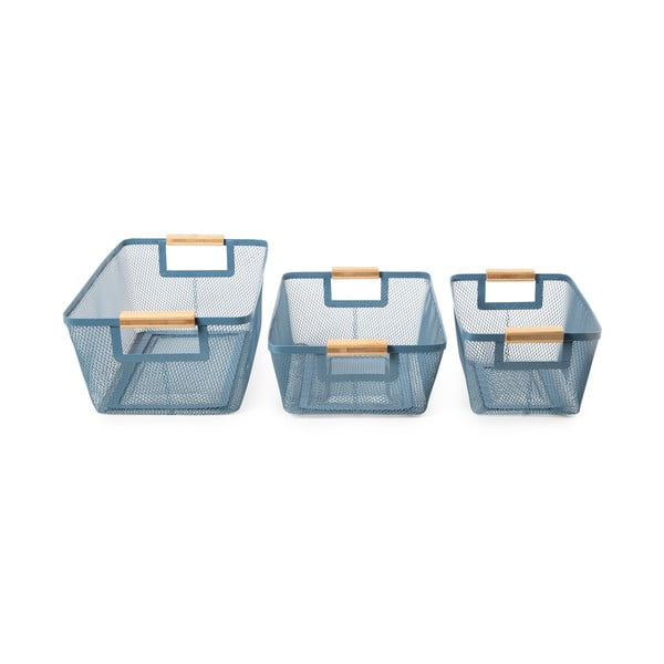 Coșuri de depozitare din sârmă 3 buc. din metal – Compactor-image-3