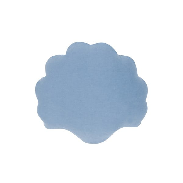 Pernă decorativă din catifea Westwing Collection Shell, 28 x 30 cm, albastru-image-3
