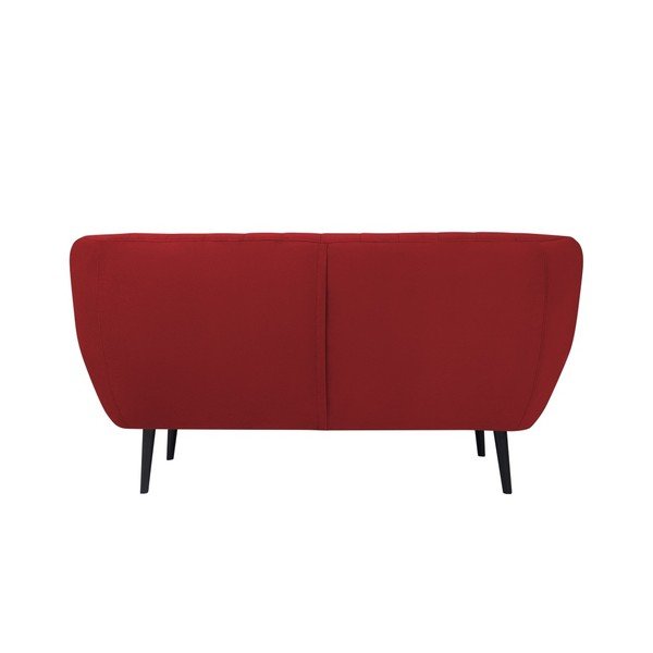 Canapea cu tapițerie din catifea Mazzini Sofas Toscane, 158 cm, roșu-image-4