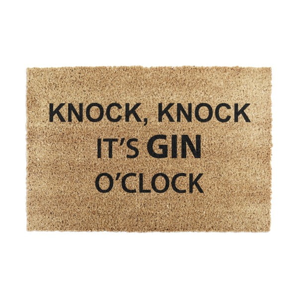 Covoraș de intrare din fibre de nucă de cocos 40x60 cm Gin O'Clock – Artsy Doormats