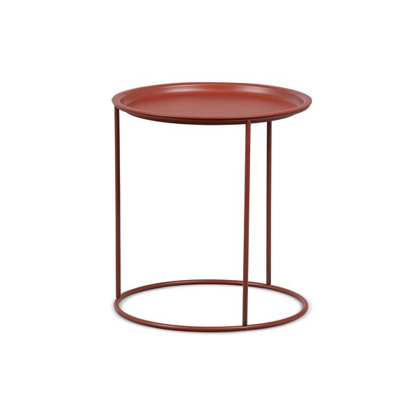 Măsuță auxiliară WOOOD Ivar, ø 40 cm, roșu-image-2