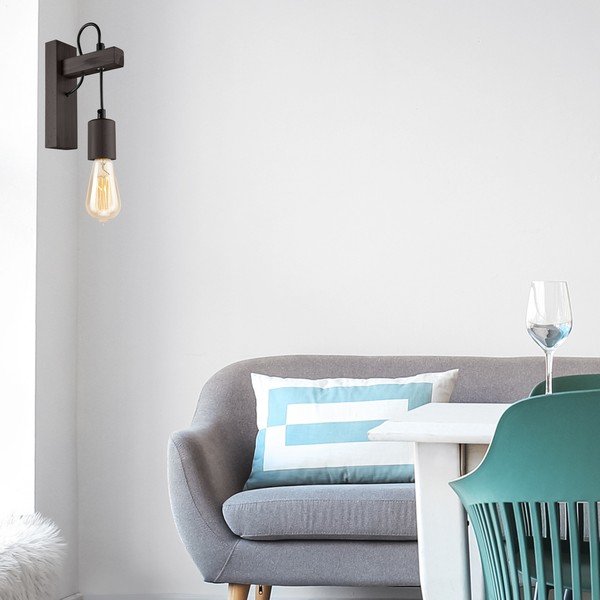 Aplică de perete neagră Leon – LAMKUR-image-2