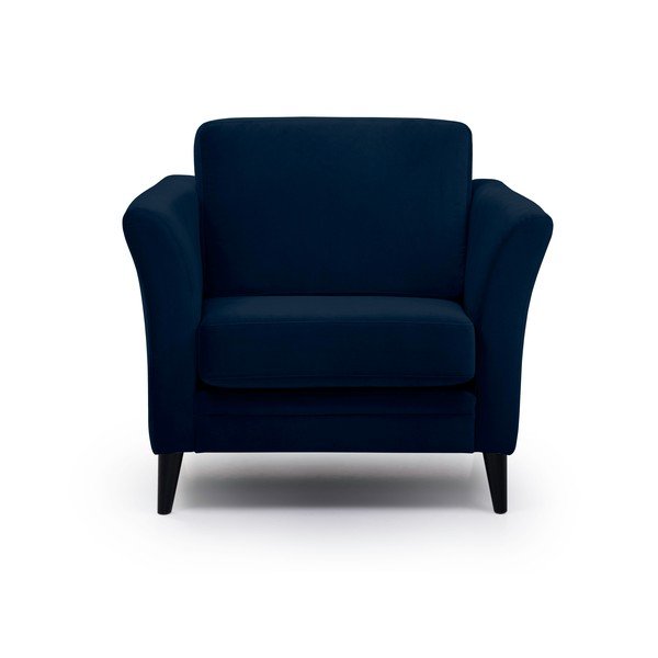 Fotoliu albastru închis cu tapițerie din catifea Eden – Scandic-image-2