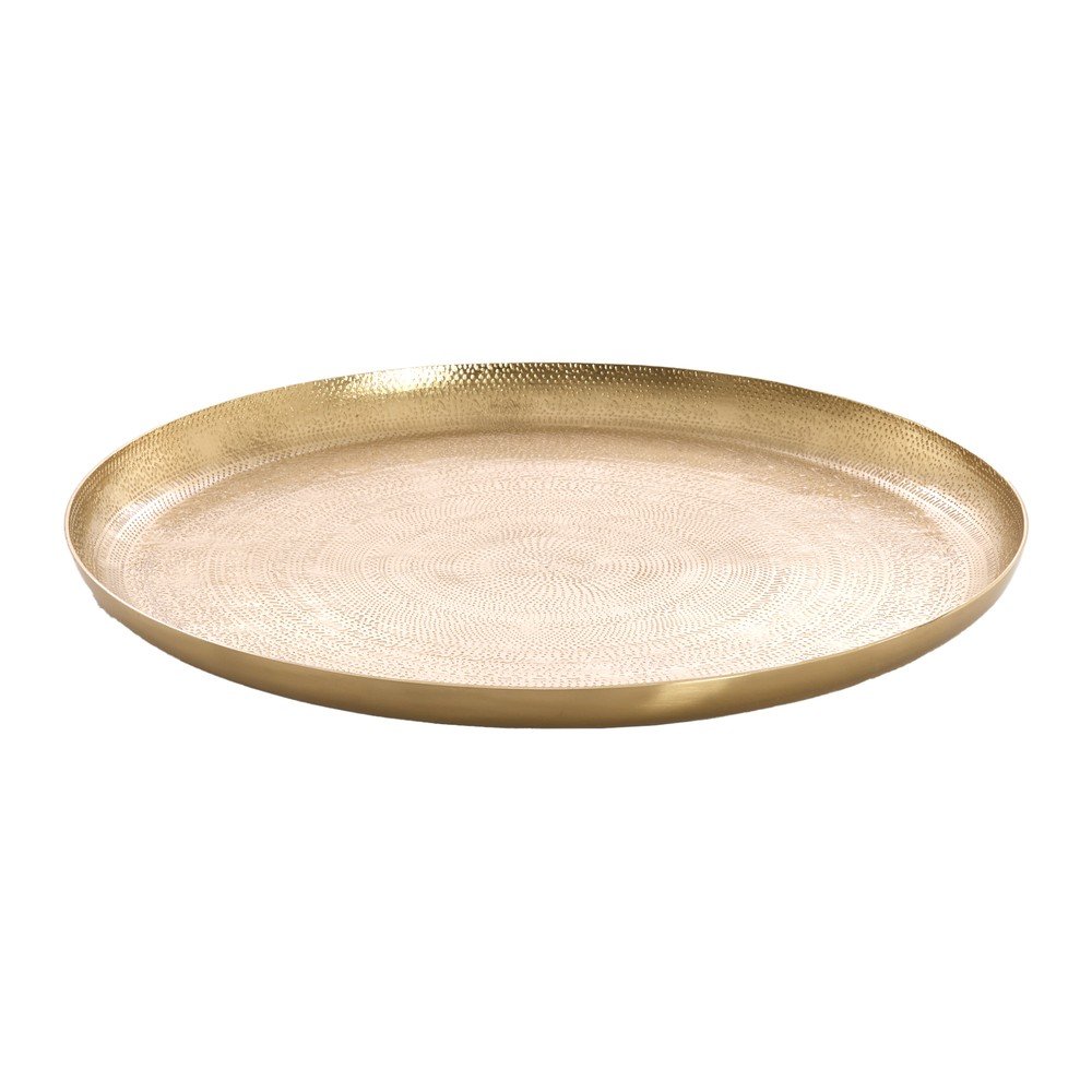 Tavă decorativă din metal ø 34,5 cm Krosna – Light & Living