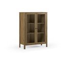 Vitrină în culoare naturală din lemn de pin 90x120x40 cm Alessandra – Marckeric