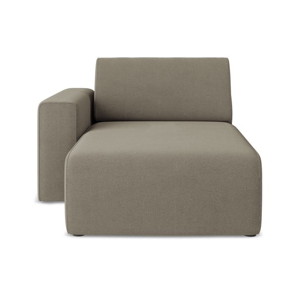 Modul pentru canapea modulară maro deschis (cu colț pe partea stângă) Kalea – Makamii