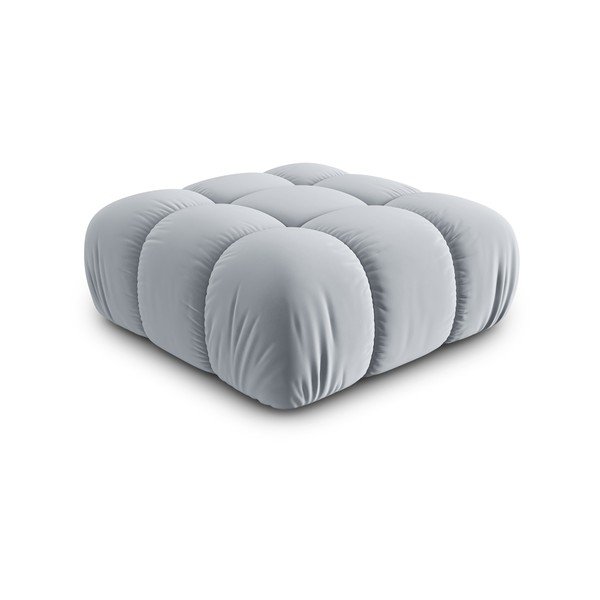 Taburet modular albastru deschis cu tapițerie din catifea Bellis – Micadoni Home-image-3