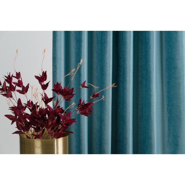 Draperie turcoaz din catifea 140x260 cm Novara – Mendola Fabrics-image-3